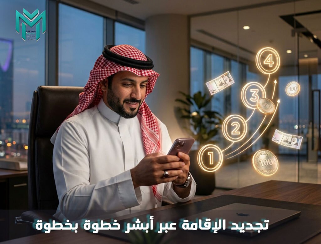 تجديد الإقامة عبر أبشر خطوة بخطوة
